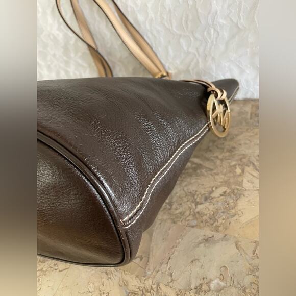 Michael Kors Dark brown/espresso leather tote shoulder bag - Picture 7 of 9